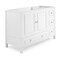 Alaterre Furniture Williamsburg 3pc Wooden Bthrm Vanity Set - 48-in. L Vanity, 30-in. L Mirror, 25-in. Wall Shelf, Wht AVAN4800WHBB - alternate 2